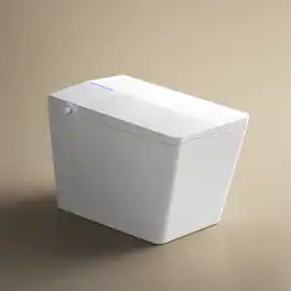 Loheer - Square Smart Bidet Toilet With Built-In Tank, Remote Control, Porcelain - White
