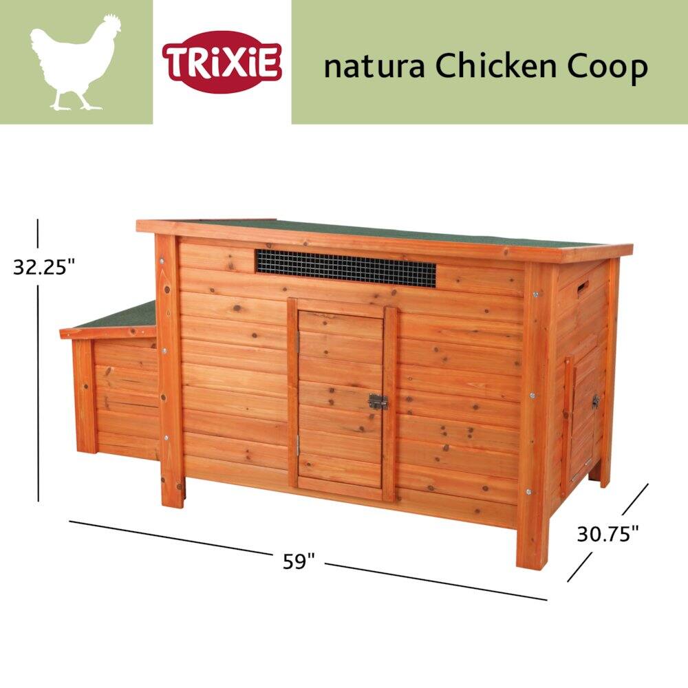 TRIXIE natura Chicken Coop  
32.25" x 59" x 30.75"
