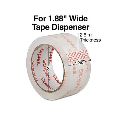 For 1.88" Wide Tape Dispenser  
2.6 mil Thickness  

Staples 1.88"  
Staples 3"