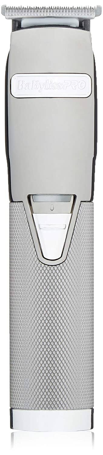 Babyliss - BaBylissPRO Metal Lithium Trimmer with Stainless Steel Adjustable Zerp-Gap T-Blade FX788S - Silver