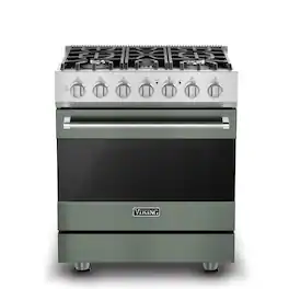 Viking - 3 Series 4.7 Cu. Ft. Self-Cleaning Freestanding Dual Fuel Convection Range - Eucalyptus - Eucalyptus