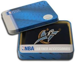 Rico Industries - Washington Wizards Embroidered Licensed Black Leather Tri-fold Wallet - Multi
