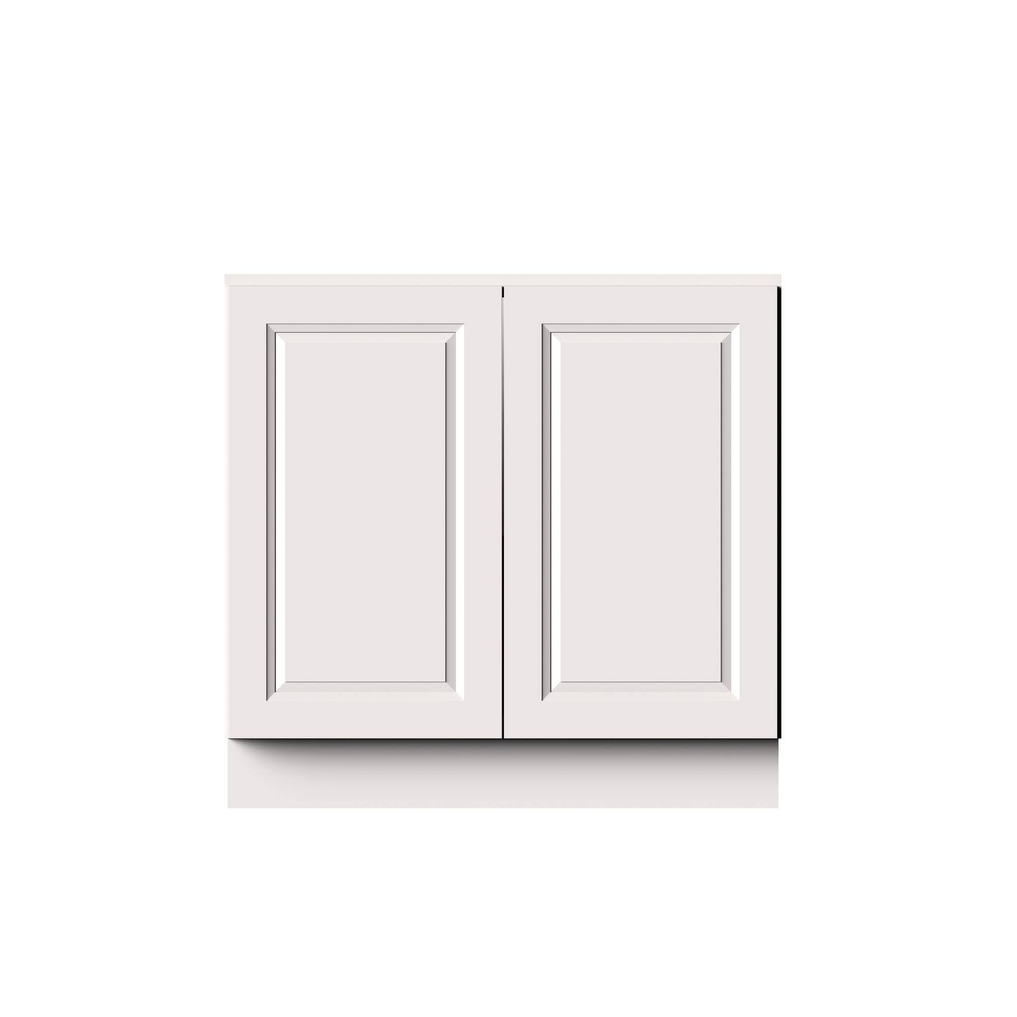 Alt View 1. Boyel Living - 36-in W x 34.5-in H x 24-in D Shaker Full-Height Door Kitchen Base Cabinet with Soft-Close Hinges - Glacier White.