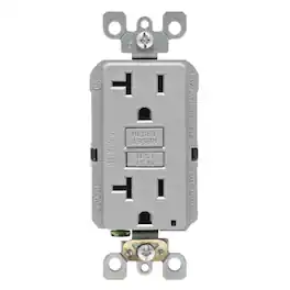 Amber Sporting Goods - Leviton R03-GFNT2-KGY GFI St Recept 20A Gry by Mfrpartno Gfnt2-Kgy - Gray