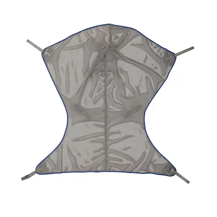 Front. Invacare - Premier Comfort Full Body Sling for Patient Lift (X-Large, 500 lb, Net Fabric) - Gray.