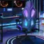 Left. Bestier - RGB Gaming Chair with LED Lights Ergonomic Spring Cushion & Breathable Mesh Back - Red.