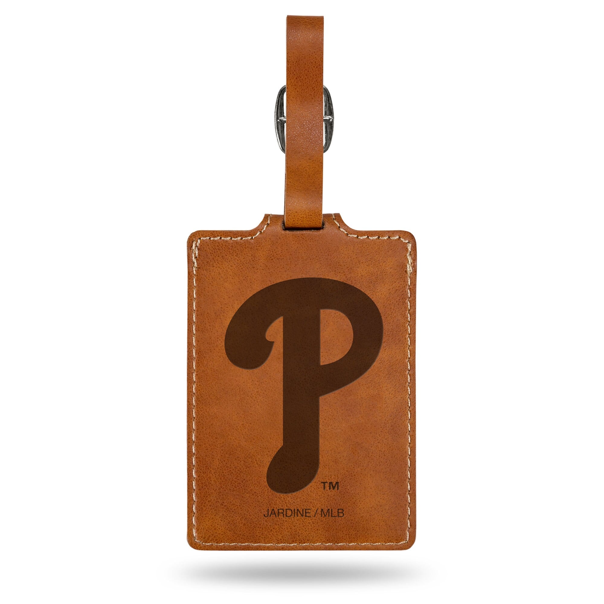 Jardine - Ultra Suede Luggage Tag - Brown