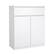 Left. Tvilum - Scottsdale 1 Drawer, 2 Door Sideboard High Gloss - White.