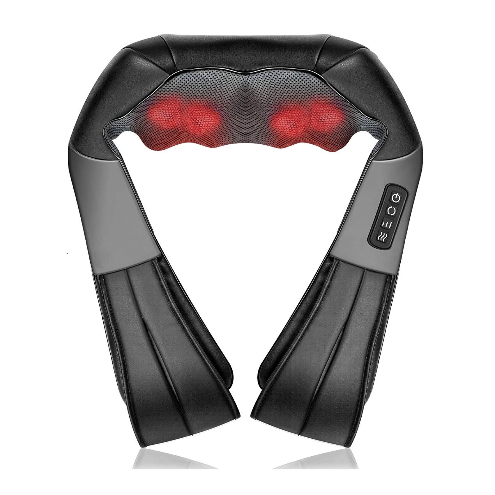 Alt View 2. Cluzine - Electric Deep Kneading Massage Shawl Cervical Massager Rechargeable with Heat.