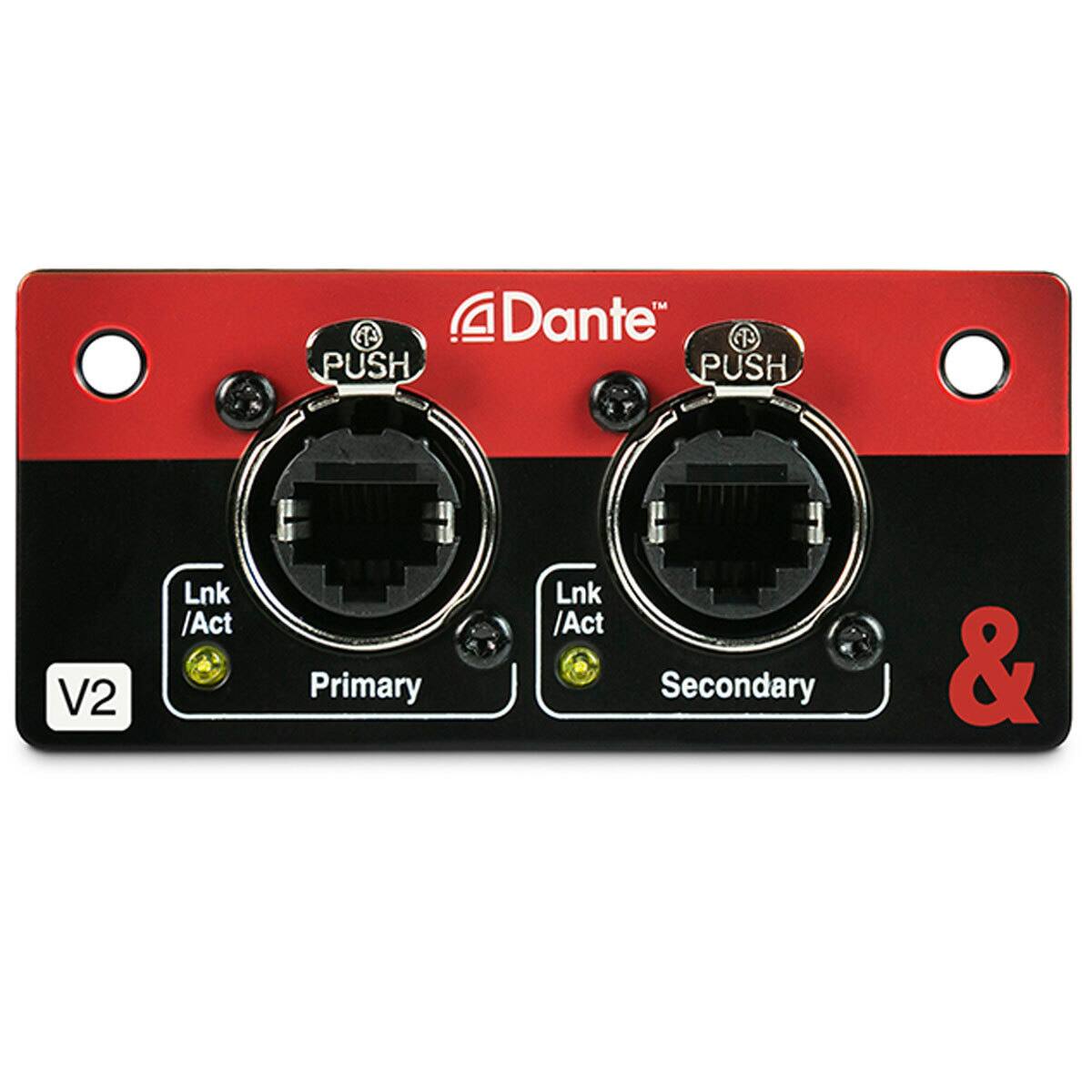 Dante™ PUSH V2  
Primary Lnk / Act  
Secondary Lnk / Act