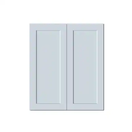 Front. Boyel Living - 36in.W x12in.D x42in.H Dove Gray WALL CABINET Fully assembled Cabinet With Two HDF Doors - Gray.