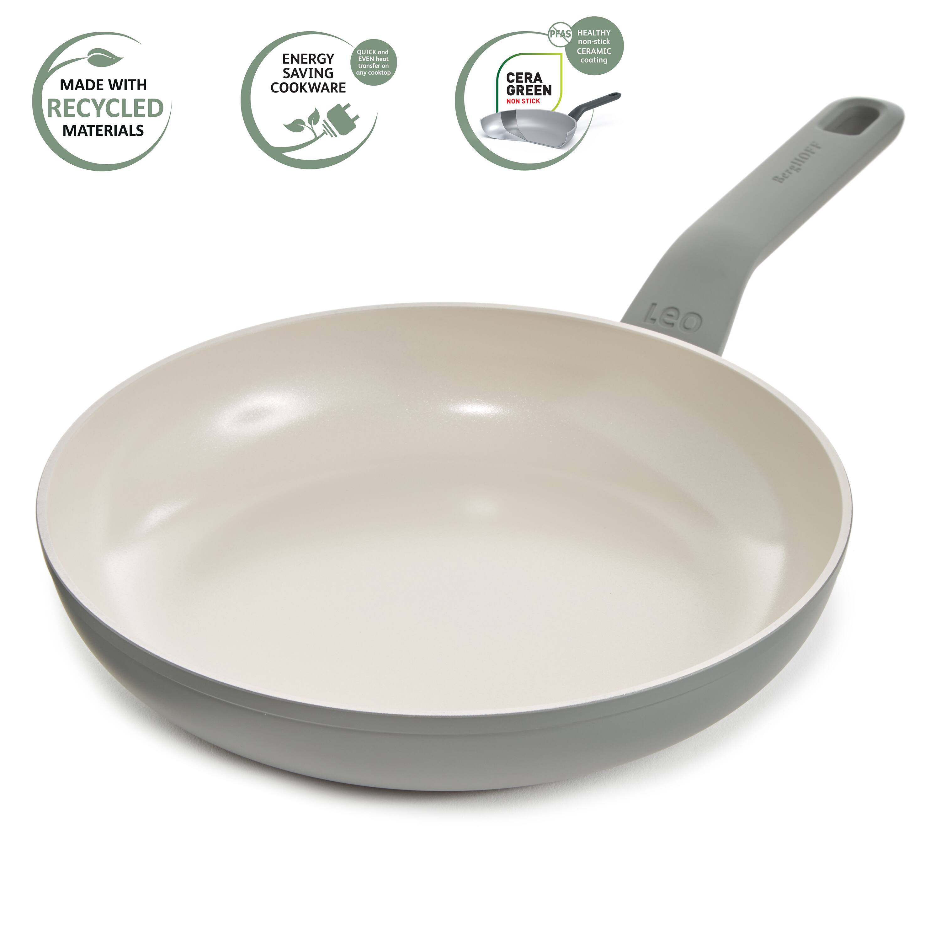 MADE WITH RECYCLED MATERIALS  
ENERGY SAVING COOKWARE  
QUICK & EASY CLEANING  
HEALTHY CERAMIC COATING  
CERA GREEN  
Berglloff Leo