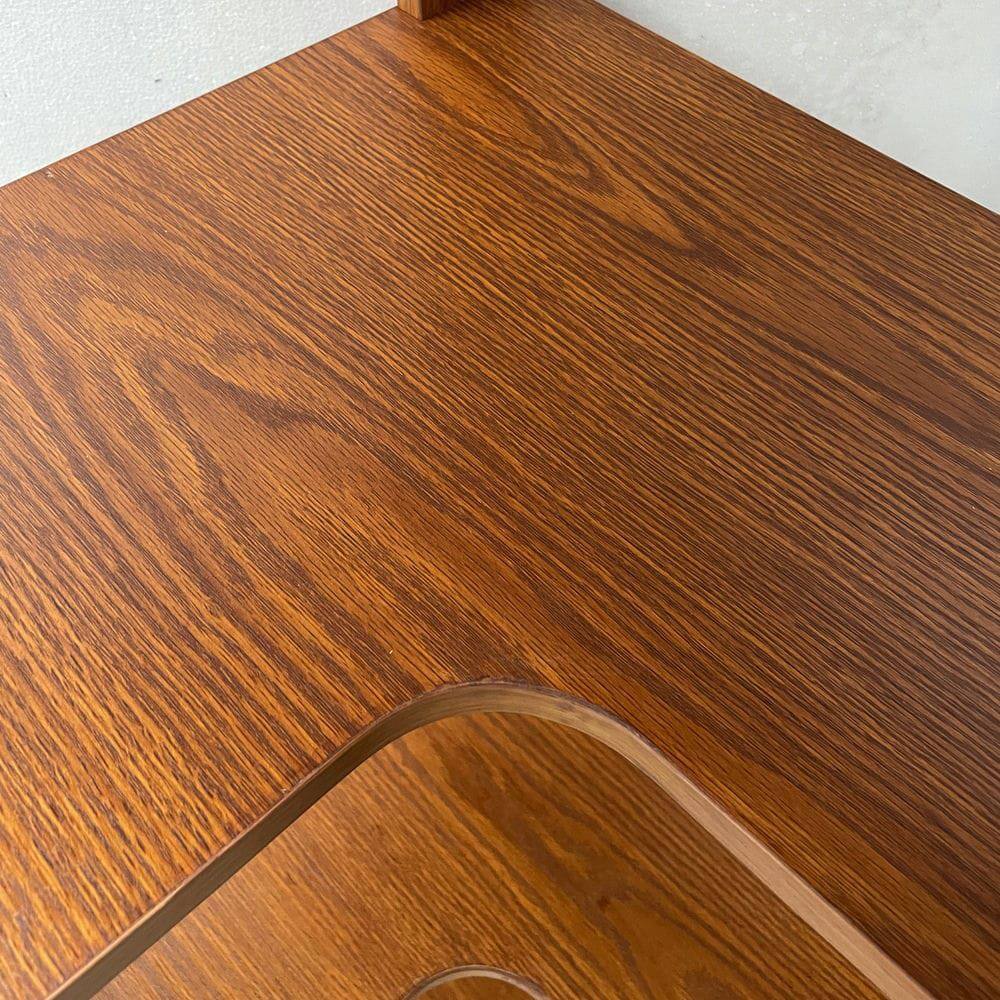 Alt View 5. Kadyn - 6-Tier L-Shaped Corner Bookshelf, Wood Bookcase with Anti-Tip Device - Brown.