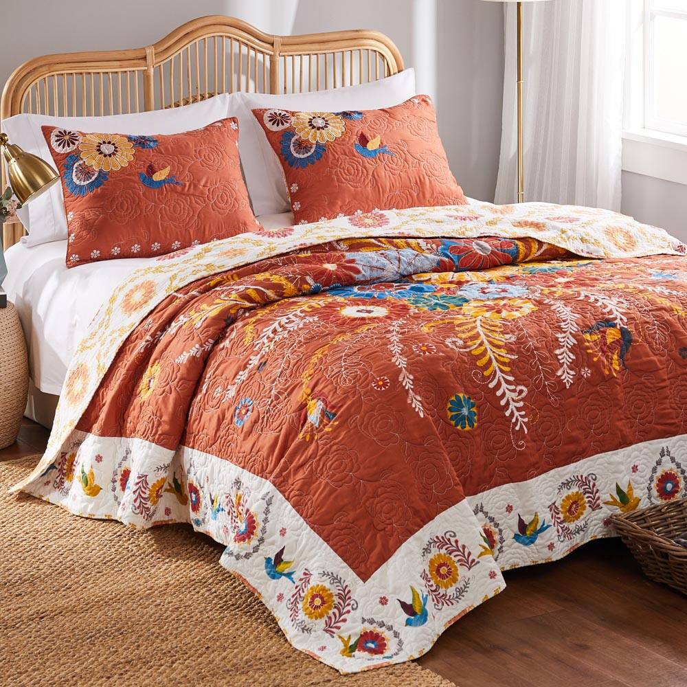 Alt View 1. BreeBe - Topanga Quilt Set 3-Piece King/Cal King - Multi.