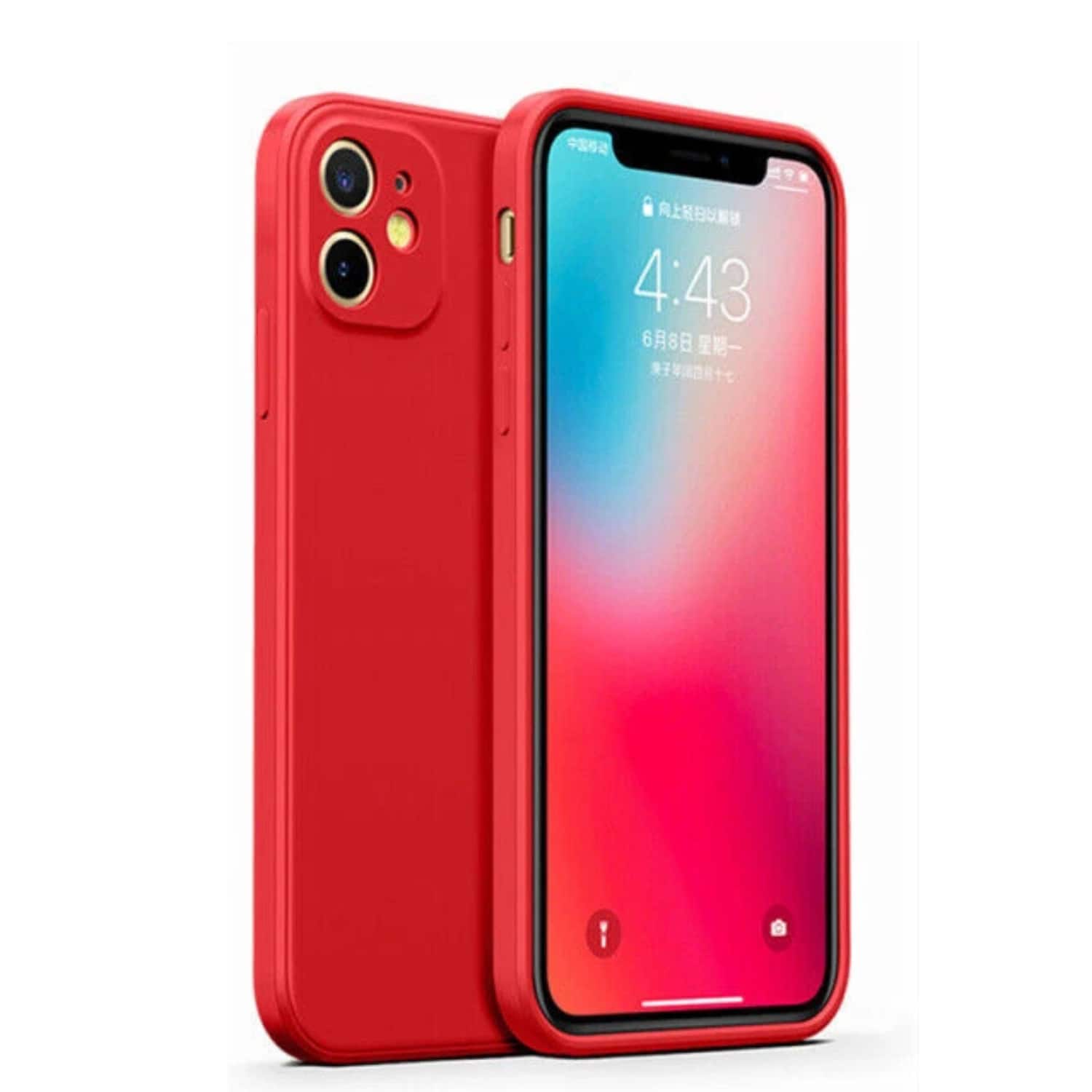 Home Collection - Silicone Case Camera Lens Cover - For Apple iPhone XR - Red