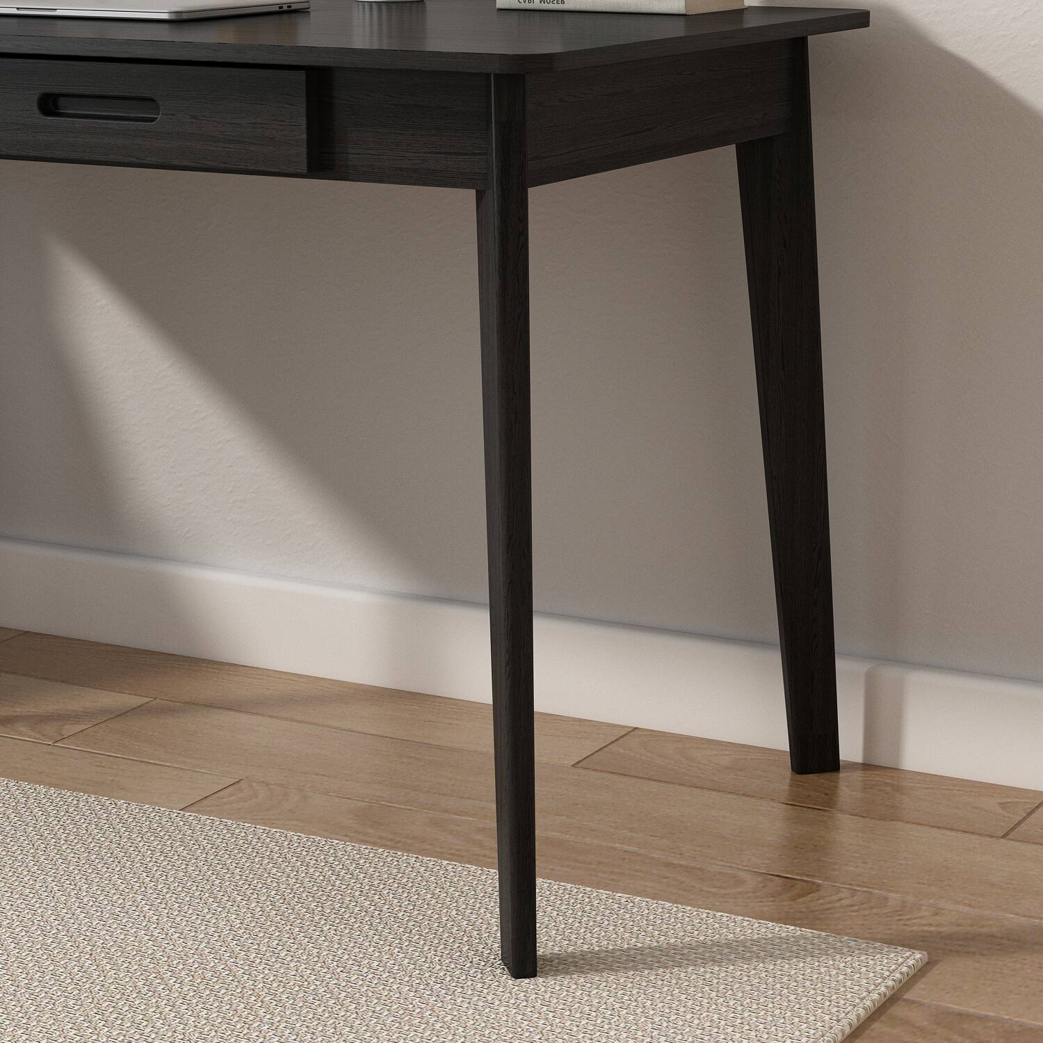 Alt View 2. FUFU & GAGA - FUFU&GAGA 47.2" Dual - Drawer Office Desk - Versatile Workstation for Study & Gaming - Black.