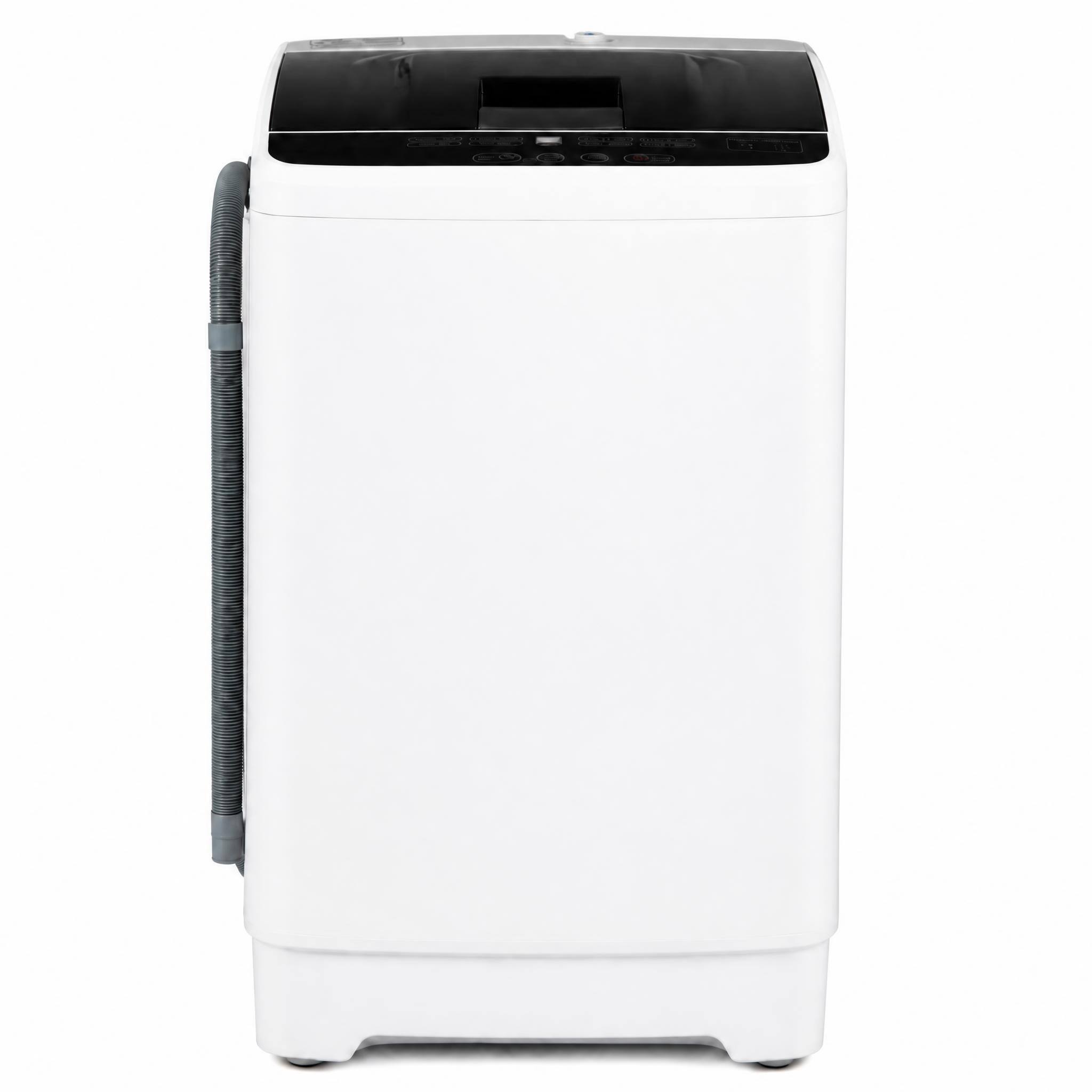 Front. Costway - Costway 7.7 lbs Full Automatic Washing Machine with 8 Preset Programs, 6 Water Levels - White.