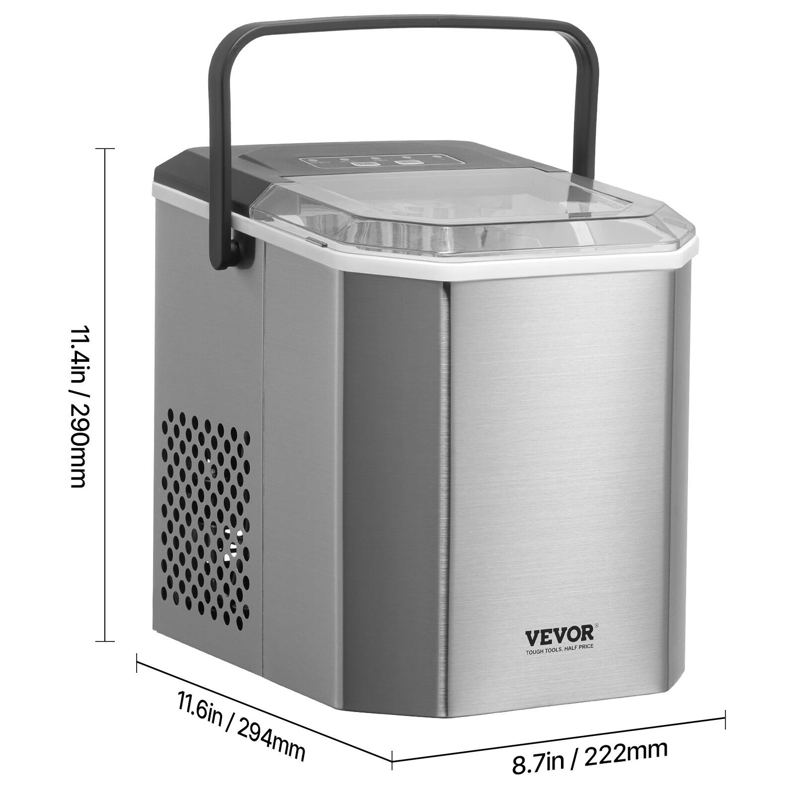 P6OT  
11.4in / 290mm  
VEVOR  
PELE ANES  
11.6in / 294mm  
8.7in / 222mm