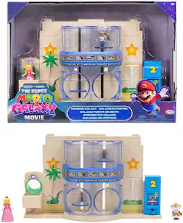 Jakks Pacific - Super Mario Galaxy Movie - Gateway Galaxy Diorama Set with 1.5" Princess Peach & Exclusive Captain - COLLECTIBLES - Multicolor
