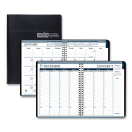 House of Doolittle - Recycled Wirebound Weekly Monthly Planner 11 x 8.5 Black Cover 12 Month Jan to Dec 2026
