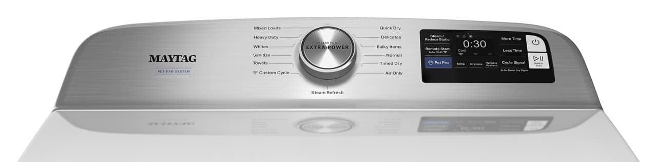 Maytag MED7205RW Maytag - 7.4 Cu Ft. Smart Electric Dryer with Pet Pro Option and Extra Power - White 13