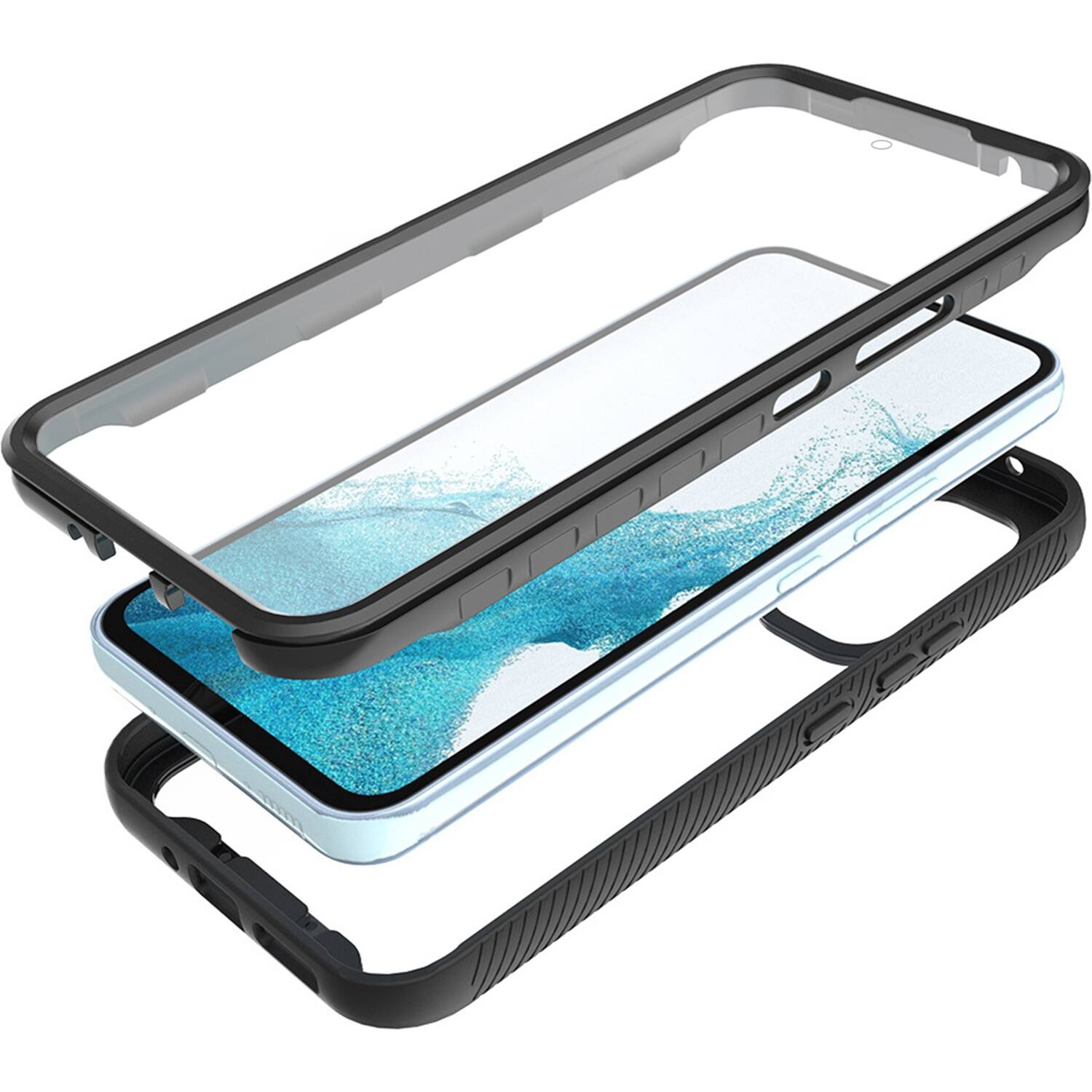 Alt View 14. SaharaCase - GRIP Series Case for Samsung Galaxy A54 5G - Black/Clear.