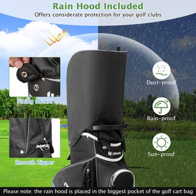 Gymax Golf Cart Bag Lightweight Golf Club Bag w/ 14 Way Dividers Gymax Golf Cart Bag Lightweight Golf Club Bag w/ 14 Way Dividers