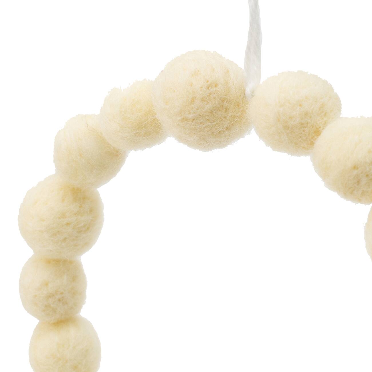 Alt View 6. Dexmalle - Dexmalle-Christmas Tree Cream Ball Wreath Ornaments,Set of 6-Cream - Cream.