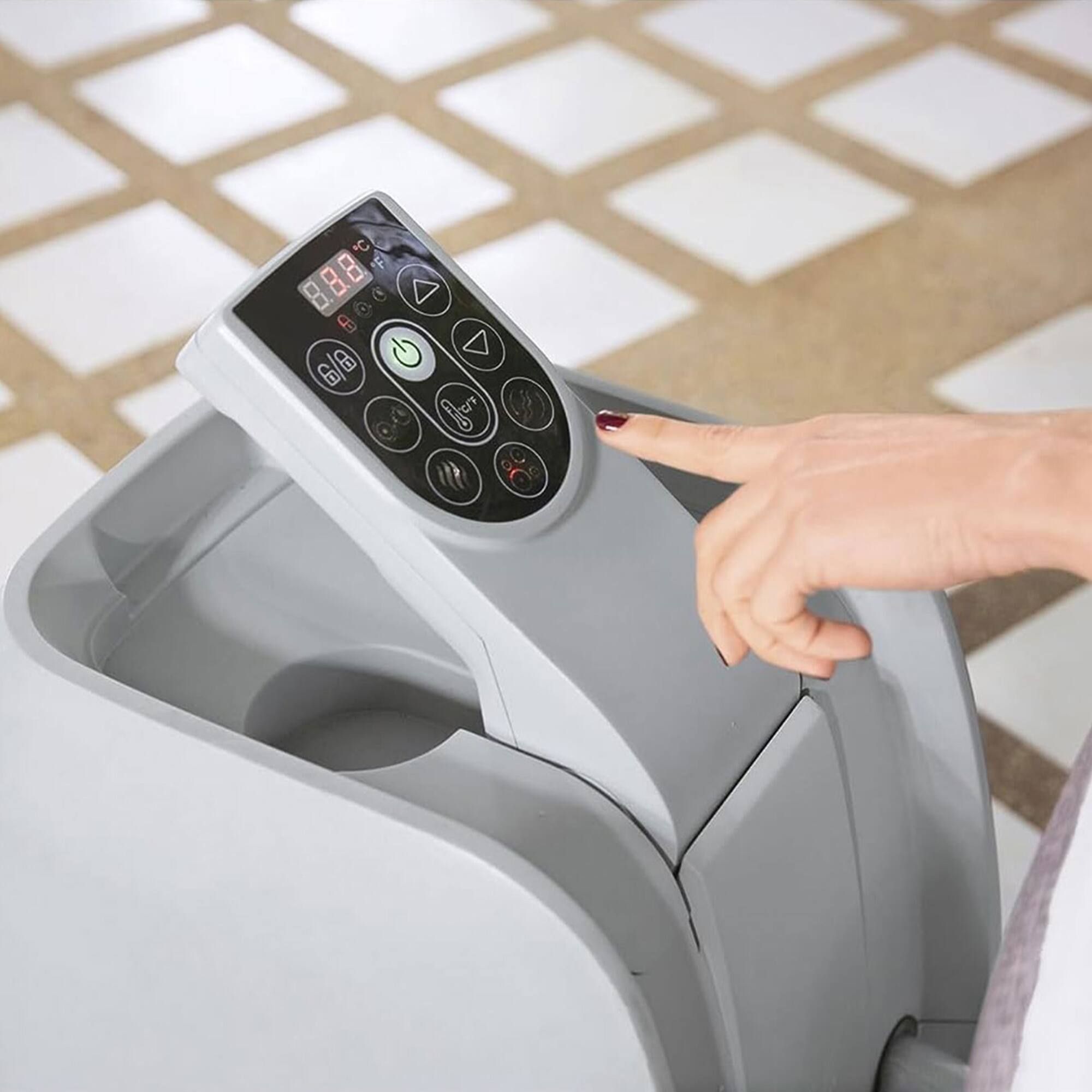 Alt View 5. Bestway - Bestway SaluSpa Cancun 2 to 4 Person Inflatable Hot Tub, Energy-Efficient Spa - Cancun.