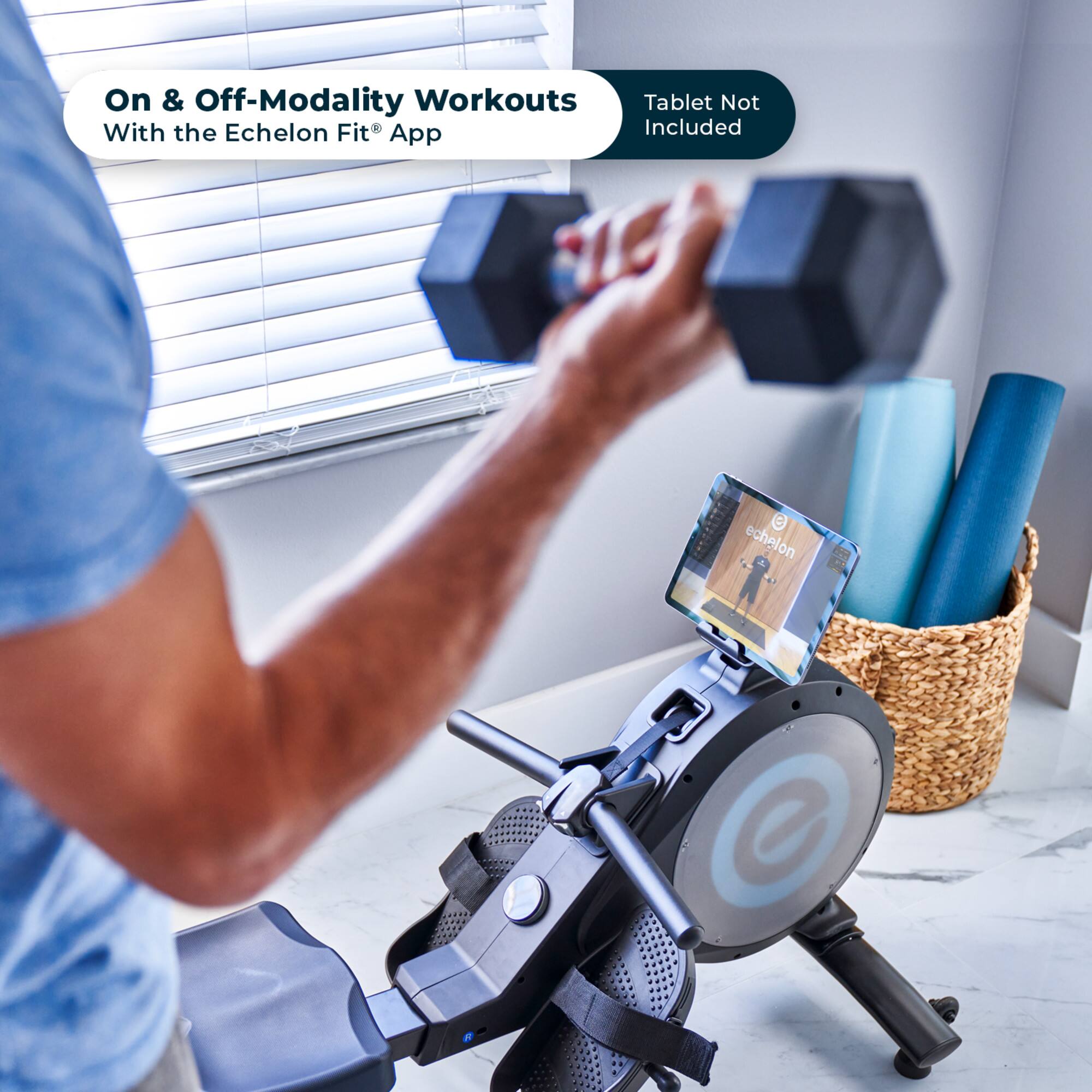 On & Off-Modality Workouts With the Echelon Fit® App  
Tablet Not Included