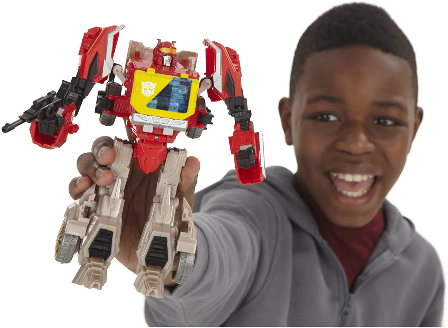 Alt View 7. Transformers - Autobot Blaster with Steeljaw Voyager Class | Transformers Generations Fall of Cybertron.