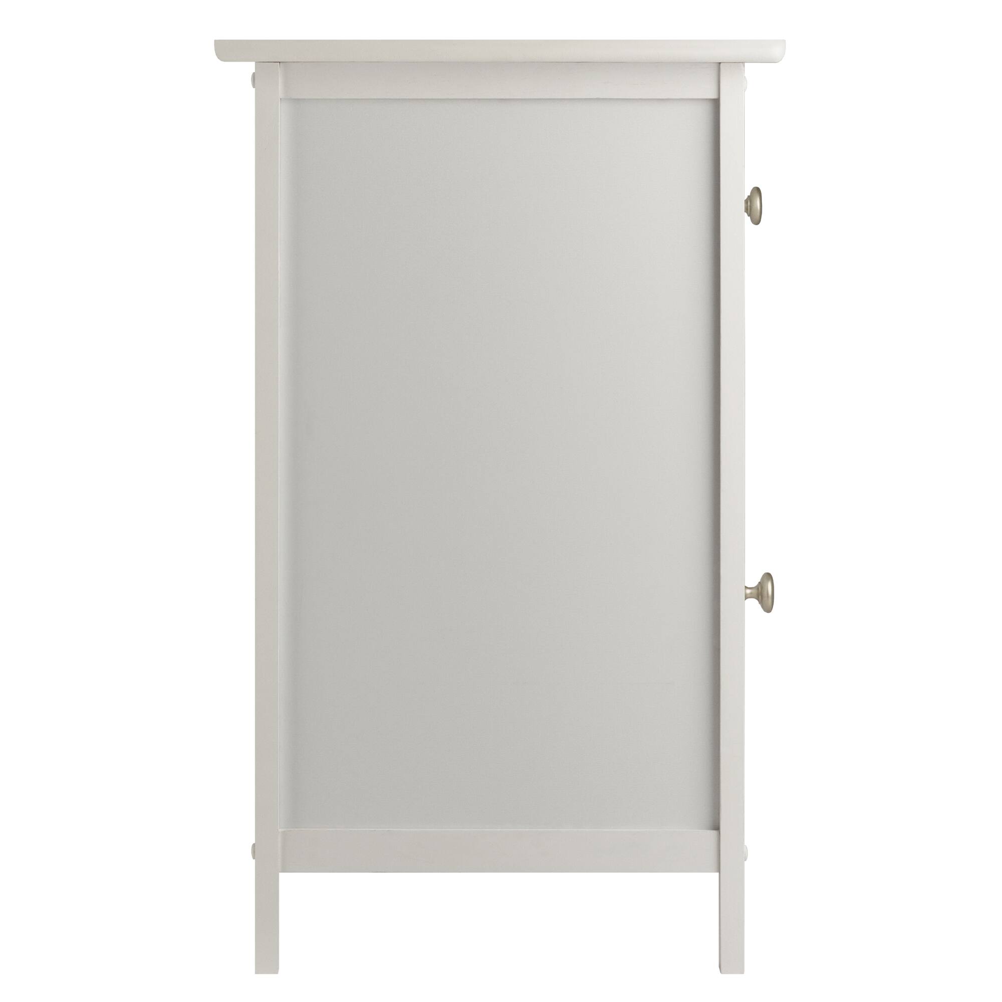 Left. Winsome Wood - Eugene Accent Table, Nightstand - White.