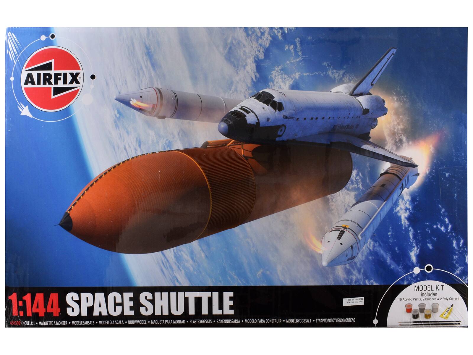 Level 3 Model Kit of NASA Discovery Space Shuttle Gift Set 1/144 Plastic Model Kit by Airfix