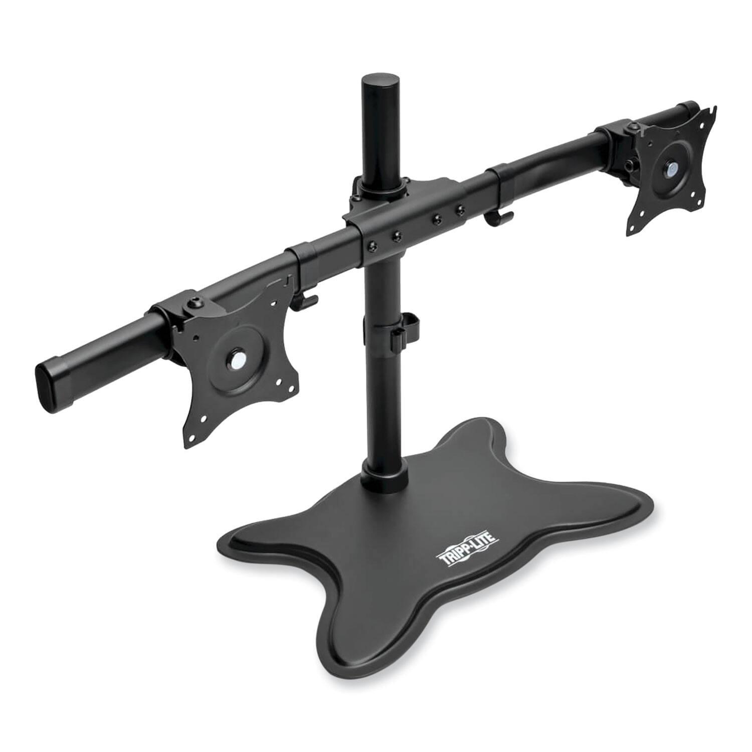 Alt View 2. Tripp Lite - Tripp Lite DDR1327SDD 31.69 in. x 10 in. x 18.11 in. Dual Desktop Monitor Stand for 13 in. to 27 in. Monitors - Black.