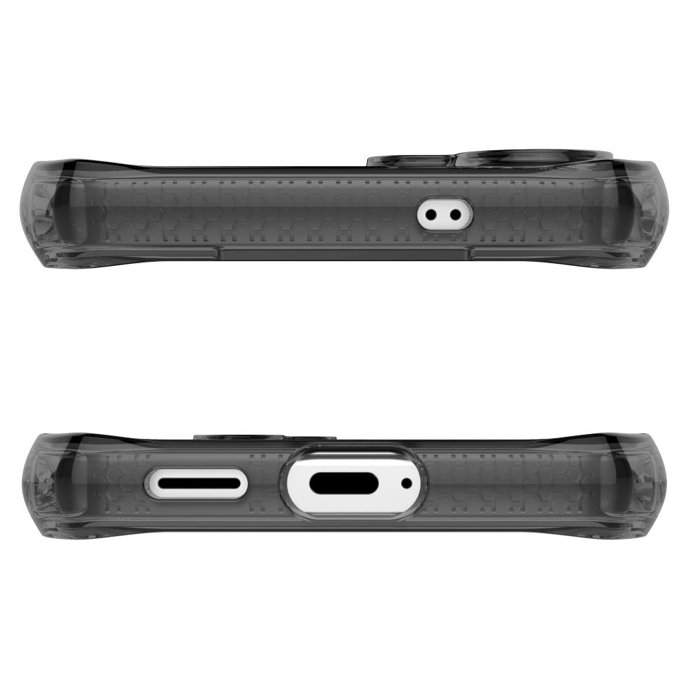 Alt View 3. Itskins - SPECTRUM R // CLEAR Case for Samsung Galaxy S25 FE - Black.