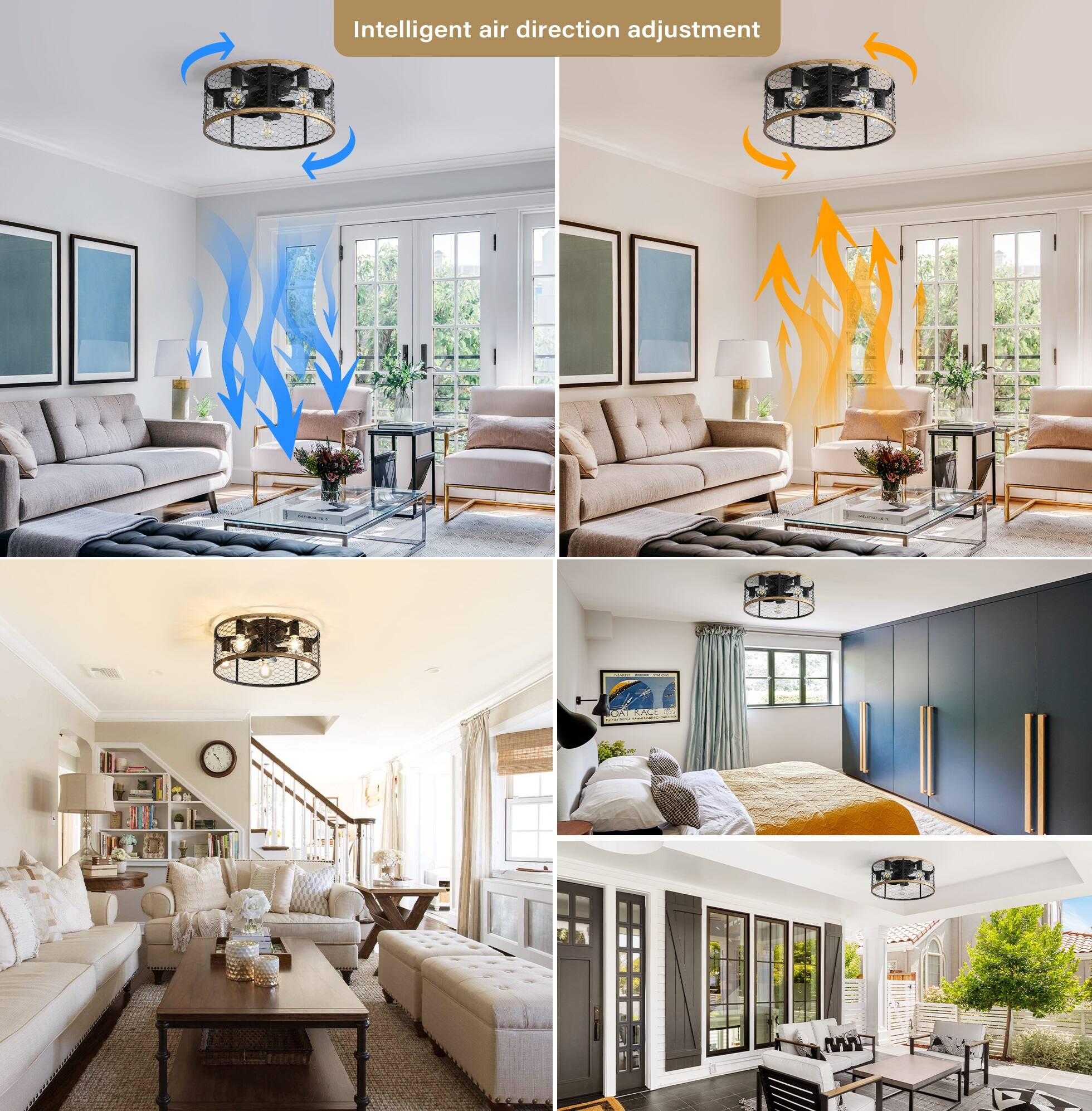 Intelligent air direction adjustment