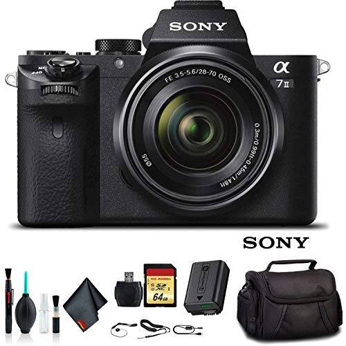 SONY α7 II with FE 3.5-5.6/28-70 OSS lens  
7  
55  
0-1.2m/0.3m  
0.99ft-0.45m  
1.48ft  
SONY  
64GB