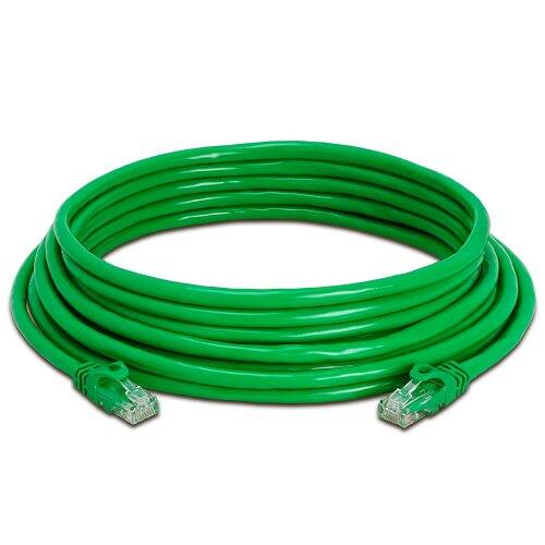 Angle. Cmple.com - Cmple - Cat 6 Ethernet Cable 25 ft, Cat6 Patch Cables 10Gbps Network Lan Cord, 550MHz, RJ45 Connectors - Green - Green.