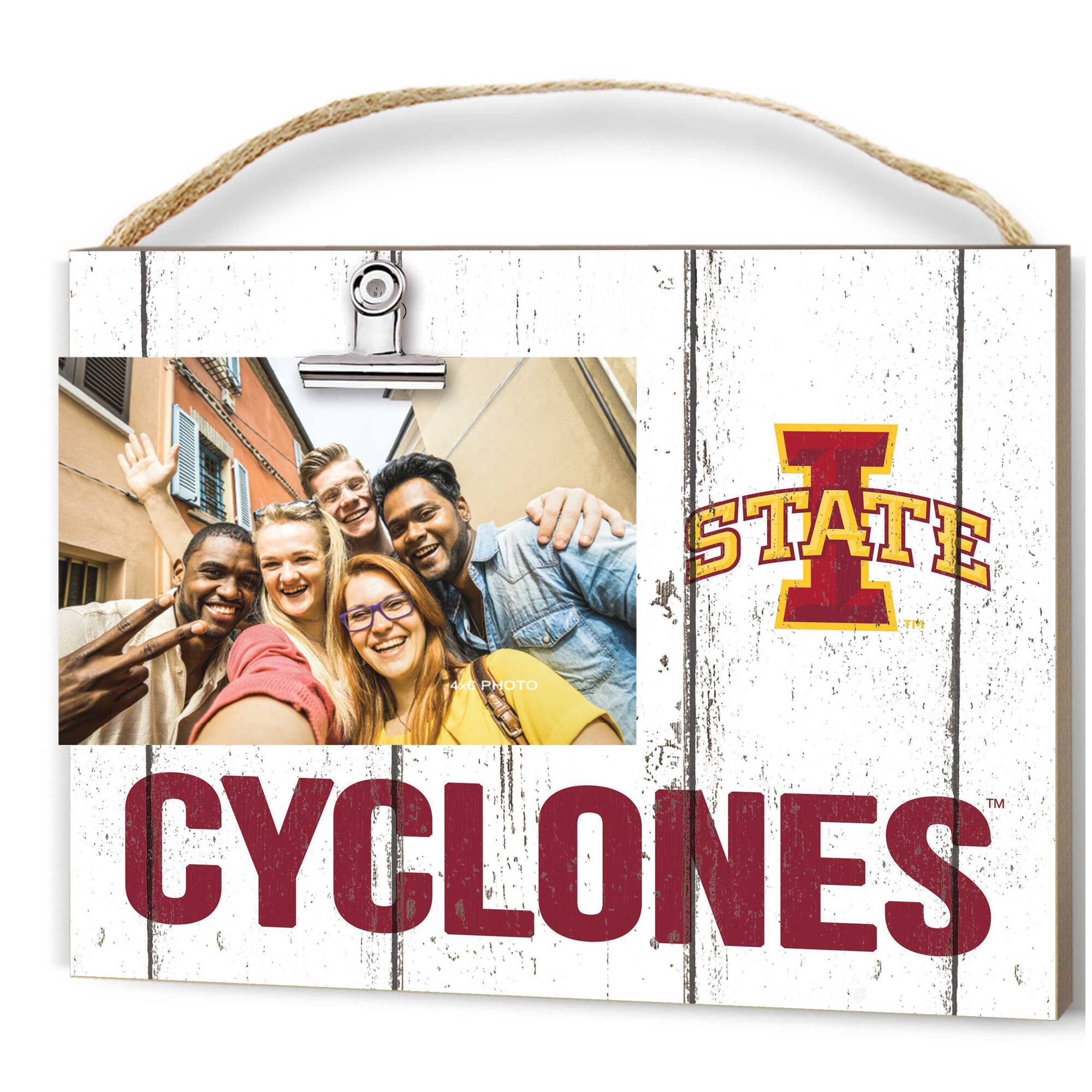 Iowa State Cyclones 8'' x 10'' Weathered Clip It Frame
