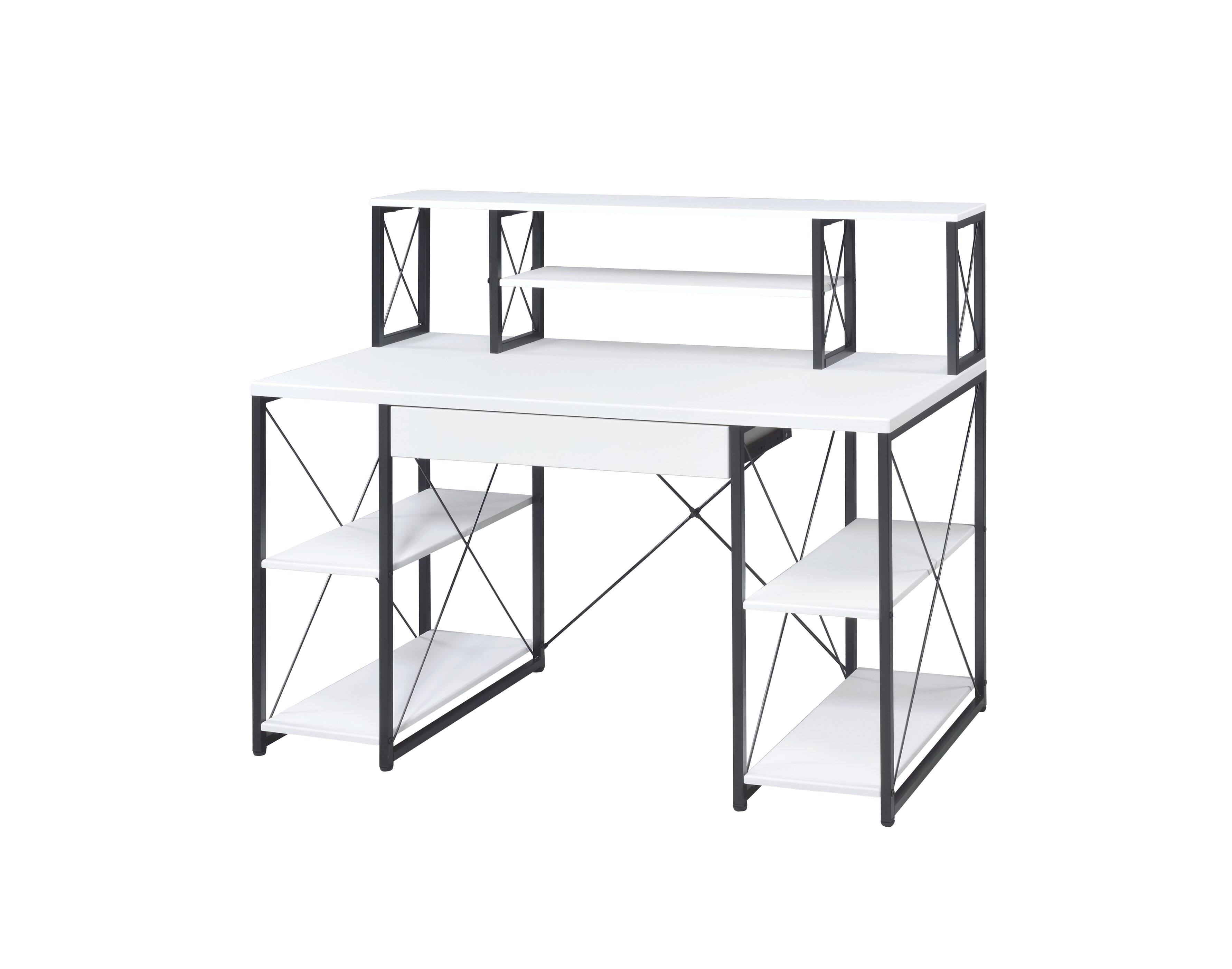 Alt View 1. APRILSOUL - Amiel All Purpose White Finish Writing Desk - White.