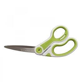 Westcott - CarboTitanium 8" Multi-Purpose/Heavy Duty Scissor, Blunt Tip - Green/White