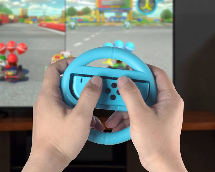 NEXT Joy Con Racing Wheel Two Pack For Nintendo Switch & Switch OLED ...