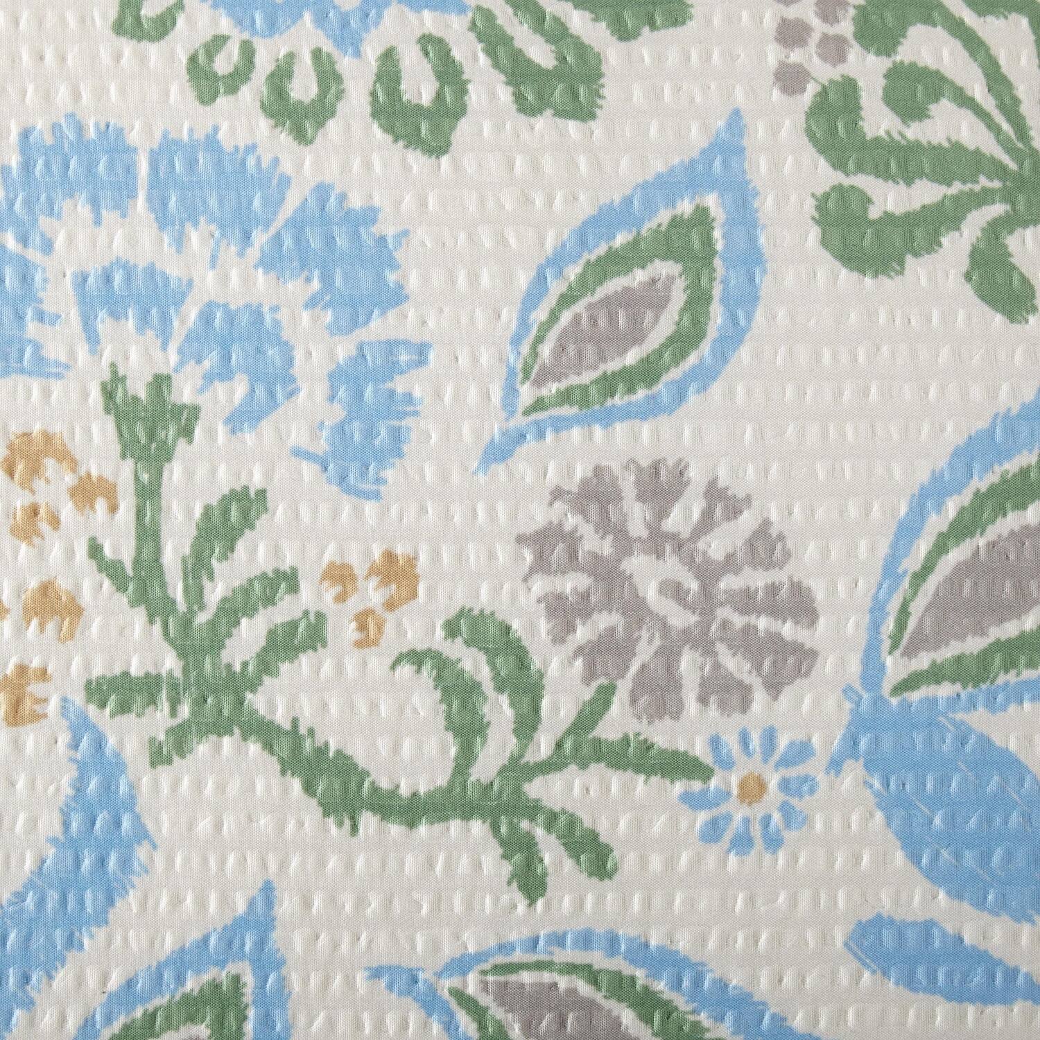 Left. Shavel Home Products - Shavel 100% Polyester Luxury Seersucker Hampton Floral Multi Sheet Set Cal King Multi - Multi.