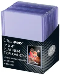 Ultra PRO - 3" x 4" Ultra Clear Platinum Toploaders 25-Count Pack - Front_Zoom