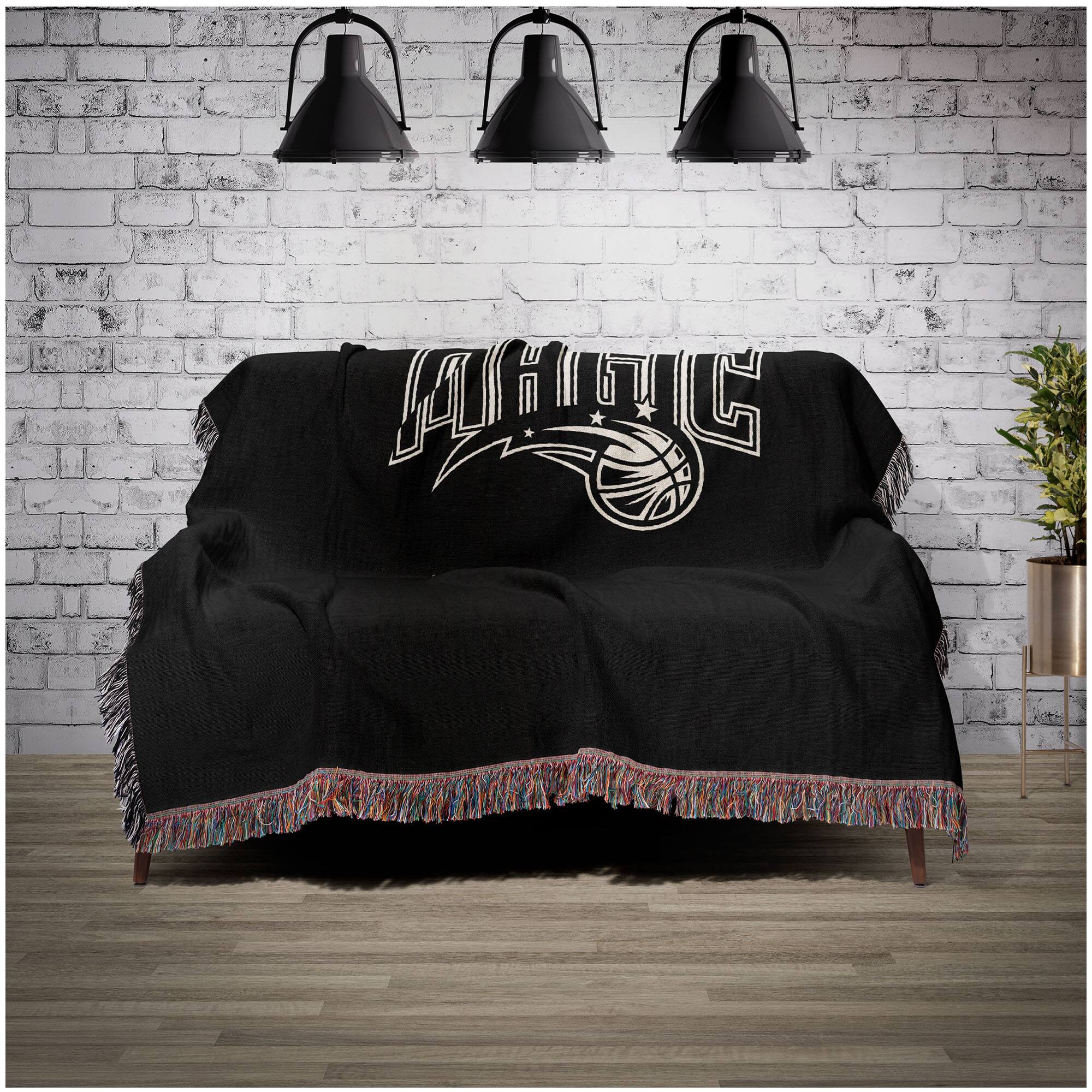 Alt View 1. Chad & Jake - Orlando Magic Woven Blanket - Black.