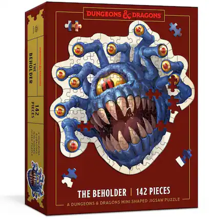 Dungeons & Dragons
The Beholder | 142 Pieces
A Dungeons & Dragons Mini Shaped Jigsaw Puzzle