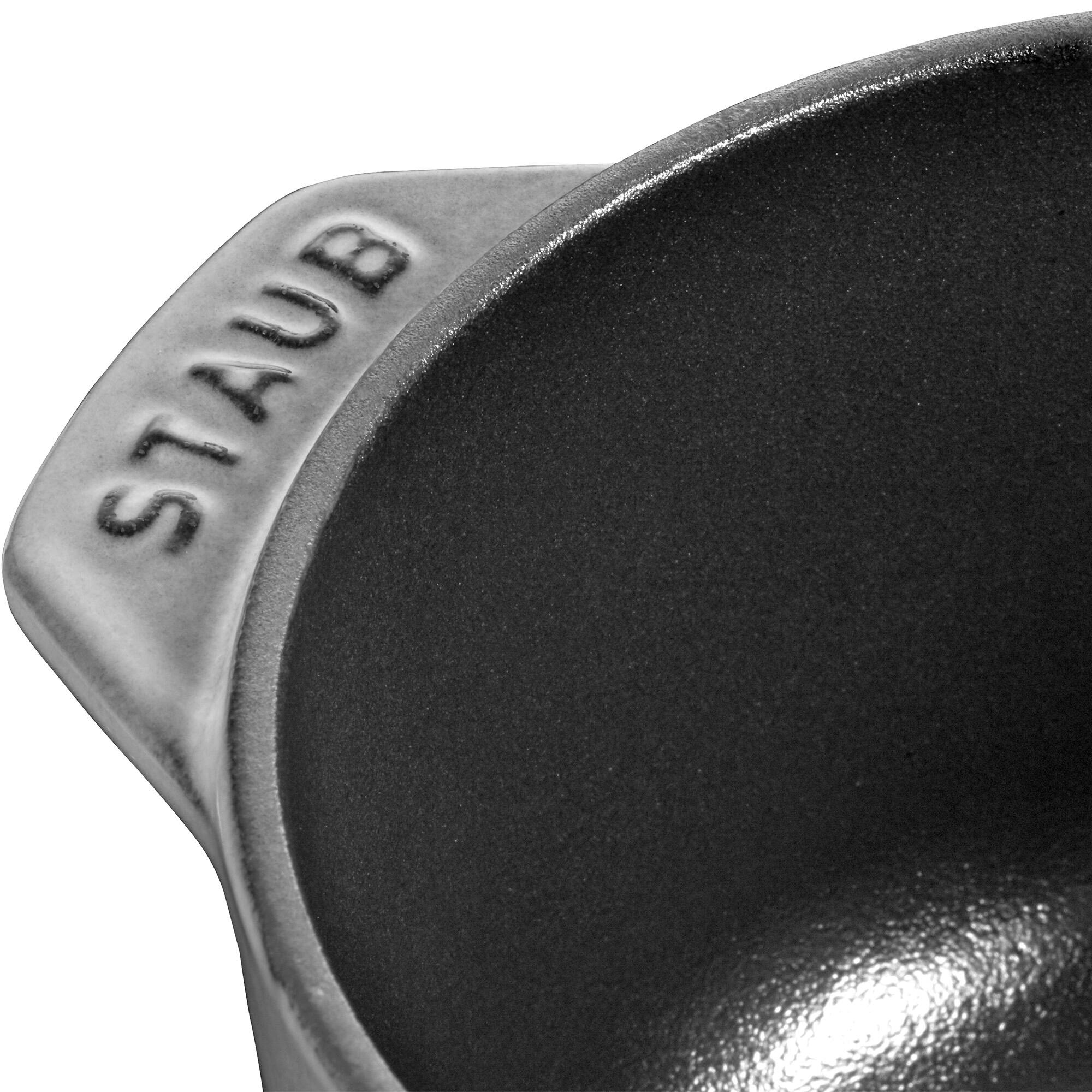 Alt View 2. Staub - Staub Cast Iron 0.75-qt Petite French Oven - Graphite Grey - Graphite Grey.