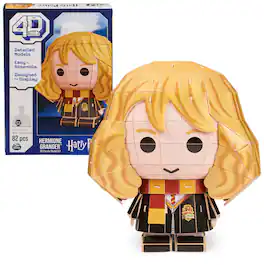 Spin Master - 4D Build Harry Potter Hermione Granger 3D Puzzle Model Kit, 82 Pieces, Collectible Desk Decor, Adult Puzzle, Ages 12+