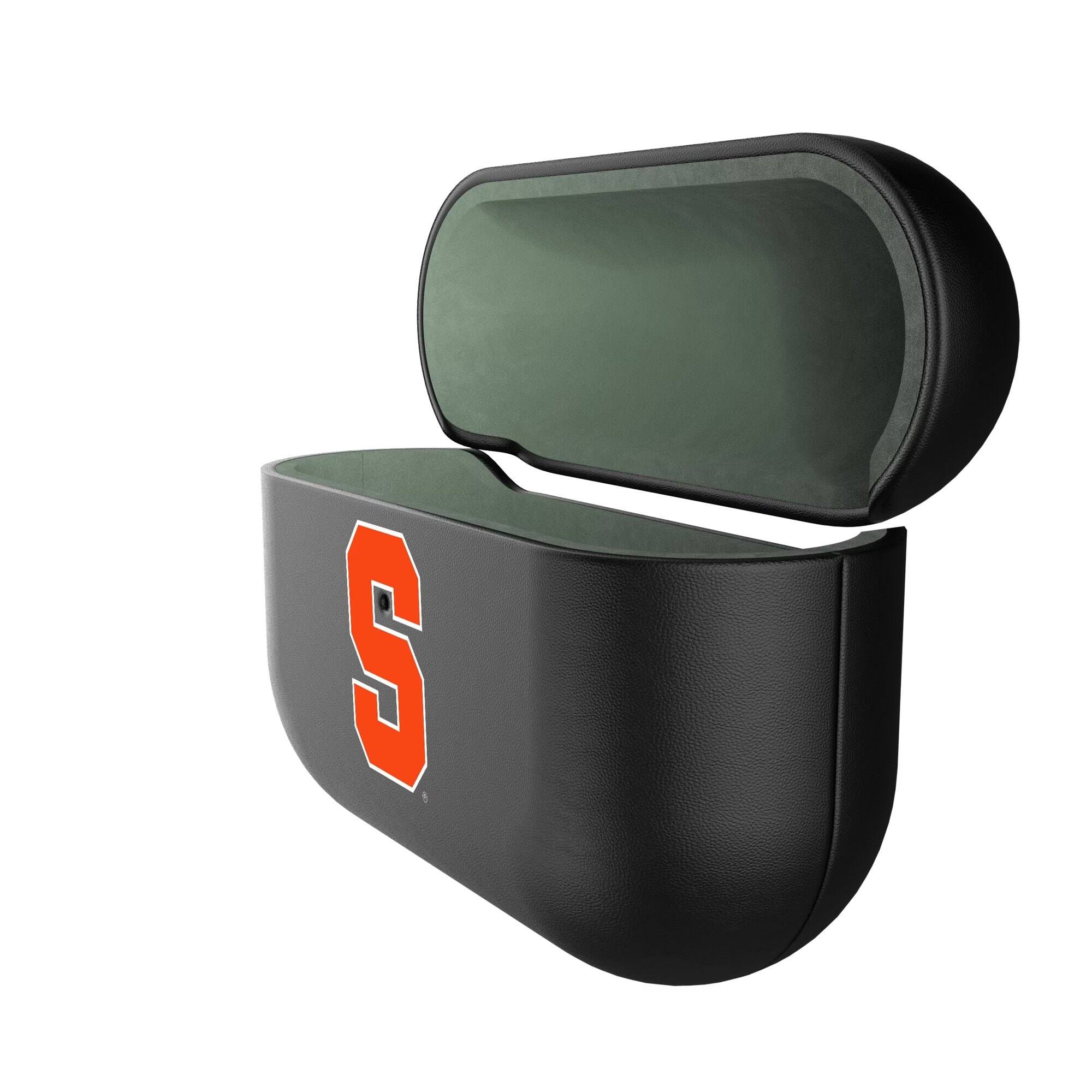 Alt View 1. Keyscaper - Syracuse Orange Syracuse Orange Insignia 1st Gen AirPods Pro Case Cover - Black.