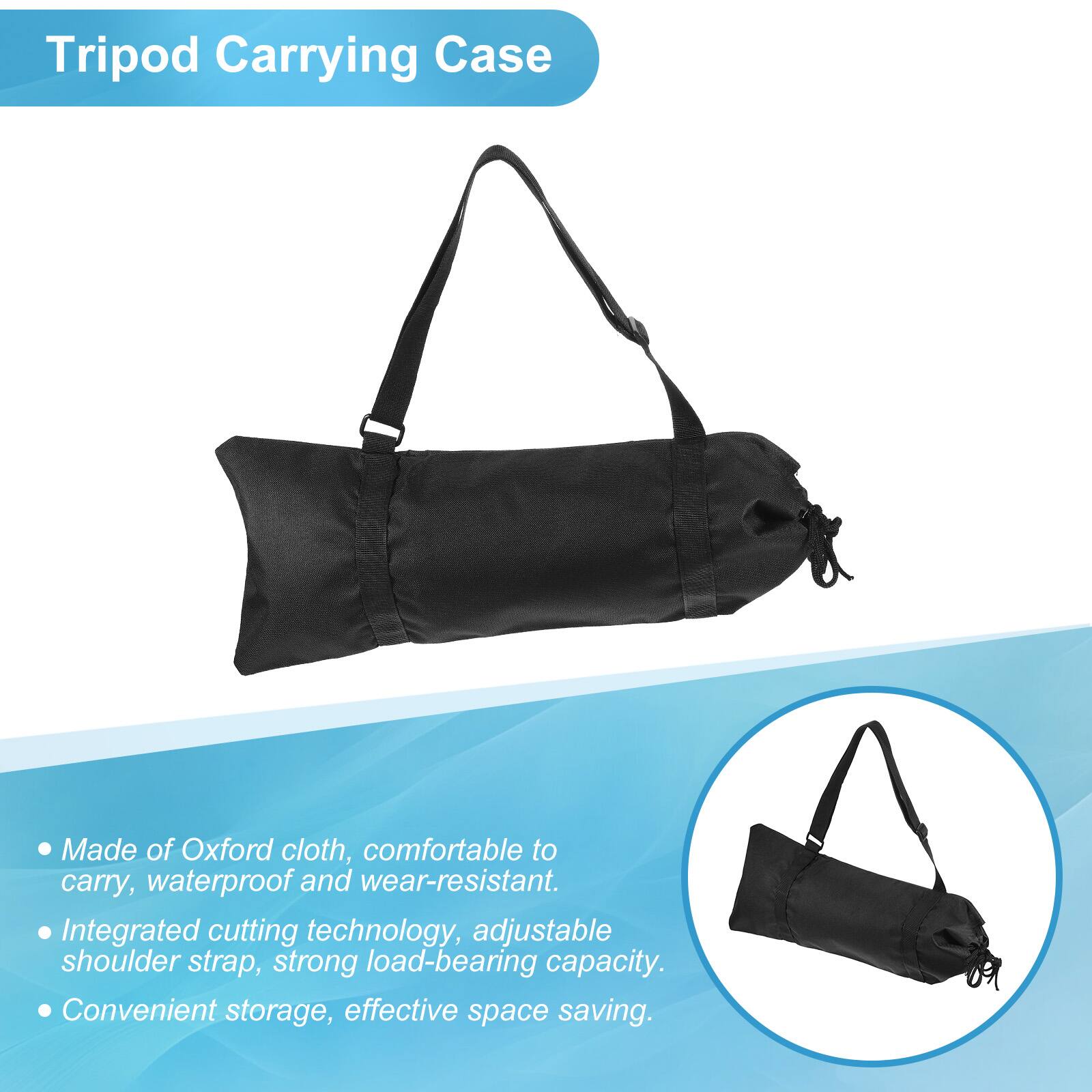 Tripod Carrying Case

- Made of Oxford cloth, comfortable to carry, waterproof and wear-resistant.
- Integrated cutting technology, adjustable shoulder strap, strong load-bearing capacity.
- Convenient storage, effective space saving.